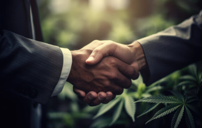 cannabis handshake